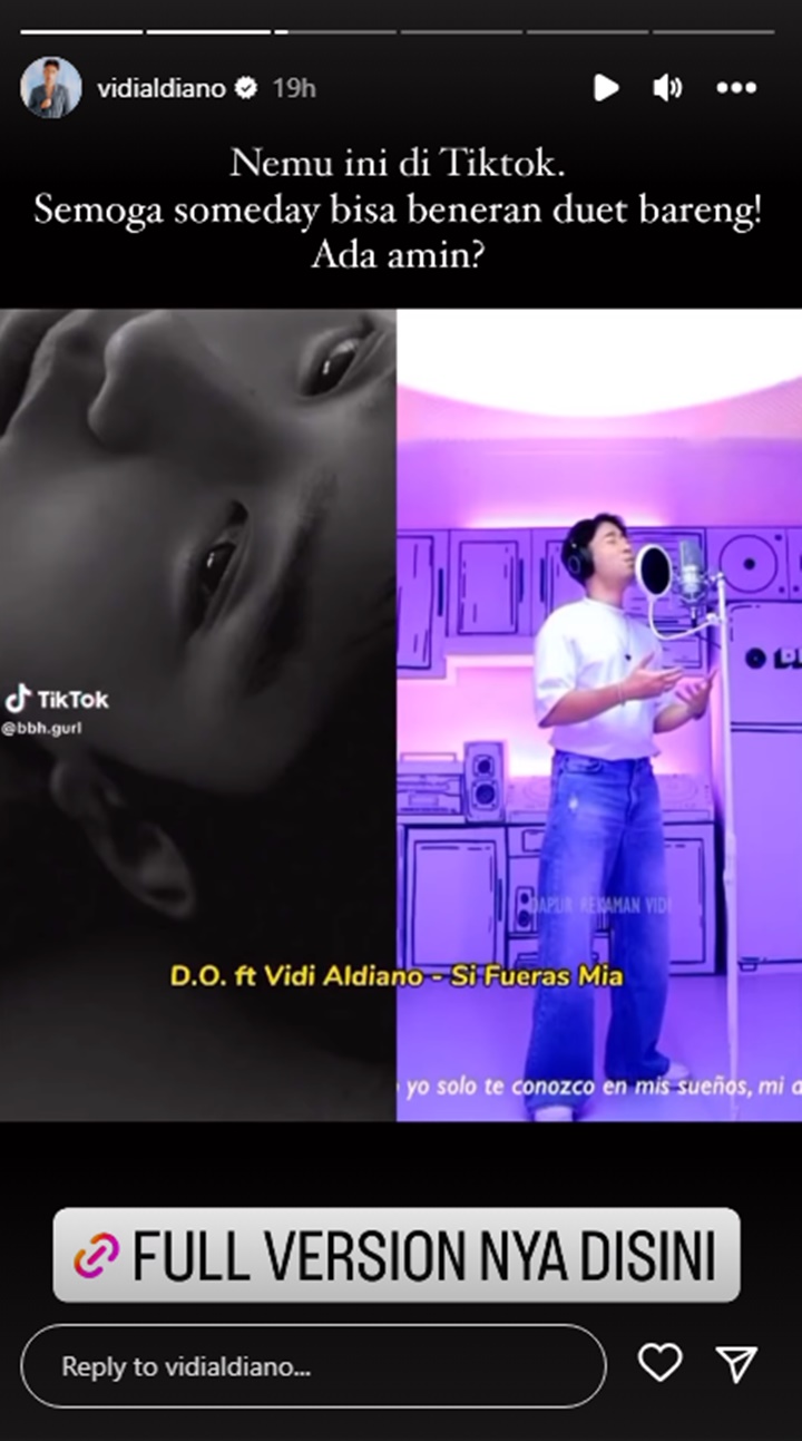 Cover Lagu Bahasa Spanyol D.O. EXO, Vidi Aldiano Ngarep Diajak Duet