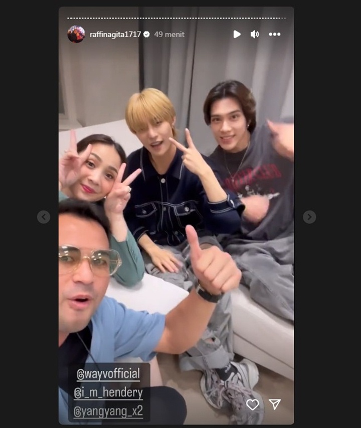 Raffi Ahmad dan Nagita Slavina Digoda Nambah Anak Usai Kumpul Bareng Yangyang-Hendery WayV