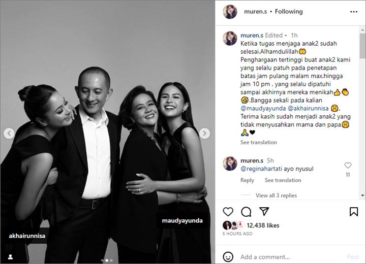 Tugas Jaga Anak Selesai, Ibu Maudy Ayunda Bahas Penghargaan Tertinggi