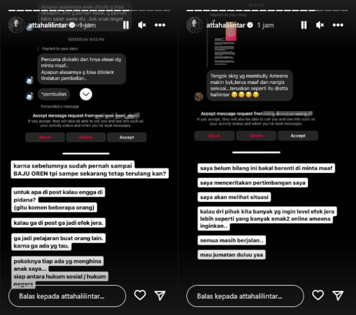 PAtta Halilintar Ungkap Alasan Belum Polisikan Pembully Ameena