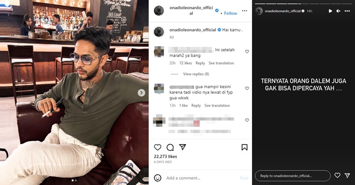 Onadio Leonardo Sindir Orang Dalam Usai Videonya Amuk Kru Mendadak Viral