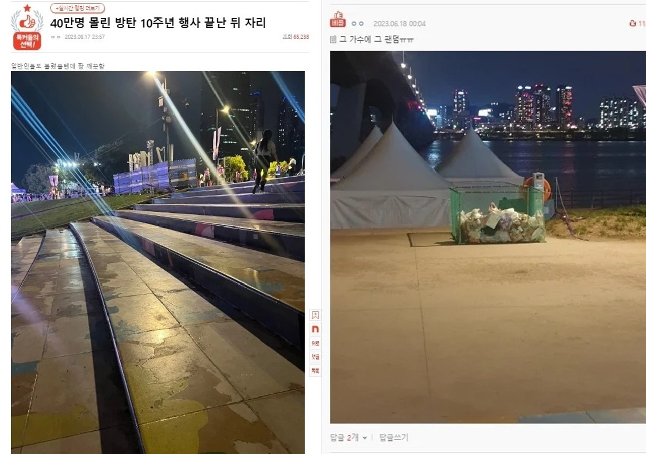ARMY Sukses Bikin Netter Tersentuh Usai Bersihkan Lokasi Acara Festa Seperti Semula
