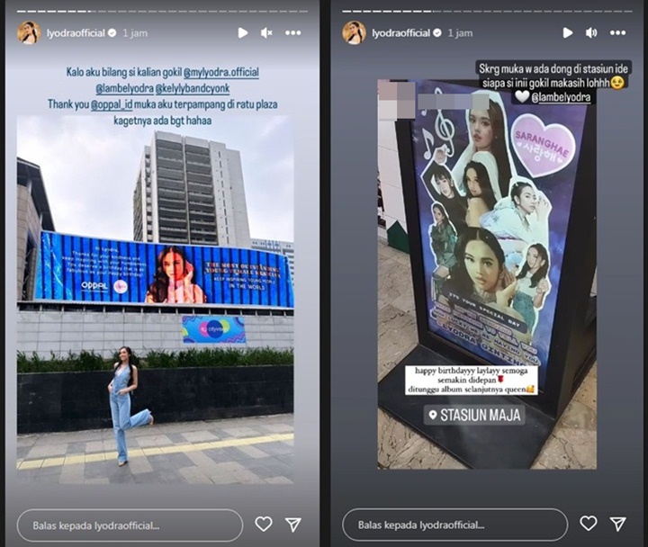 Ulang Tahun, Lyodra Kaget Lihat Wajahnya Terpampang di Depan Mal Hingga Stasiun