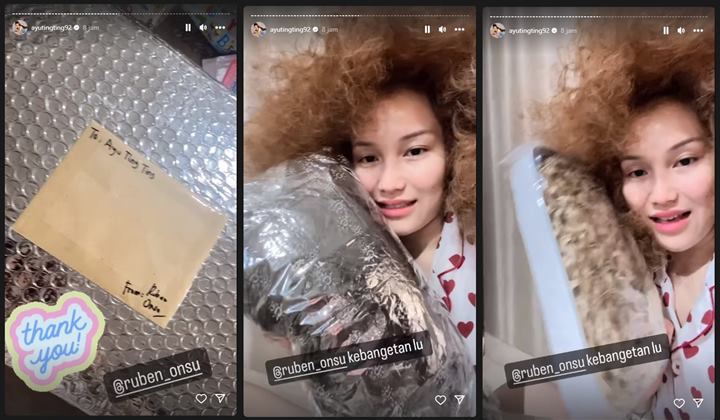 Kocaknya Kado Anti-mainstream Ruben Onsu untuk Ayu Ting Ting, Umi Kalsum Sampai Kaget