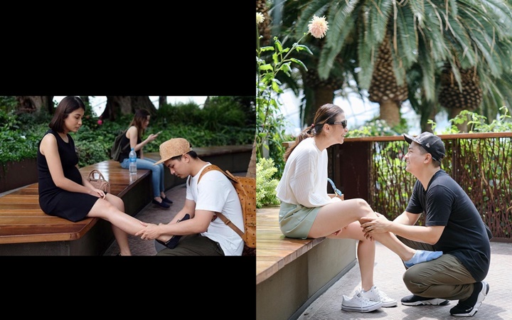 Momen Glenn Alinskie Pijat Kaki Chelsea Olivia Bikin Adem di Tengah Heboh Kasus Artis Selingkuh