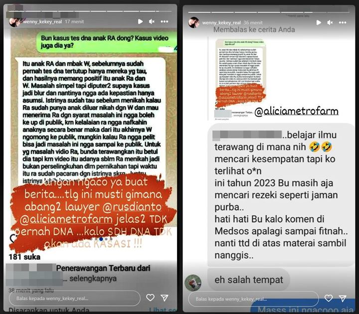 Wenny Ariani Ngamuk Rezky Aditya Diterawang Sudah Pernah Tes DNA, Langsung Wanti-wanti