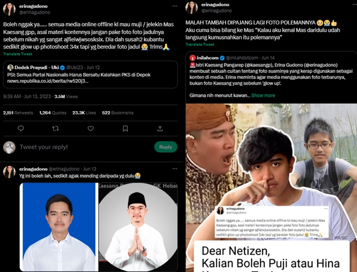 Protes Soal Foto Jadul Kaesang