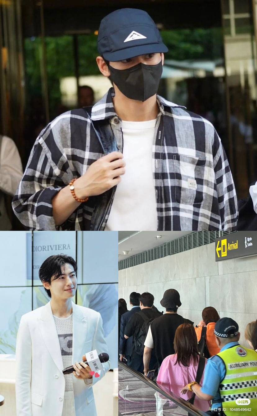Cha Eun Woo memakai gelang dari Kuil Gukcheongsa