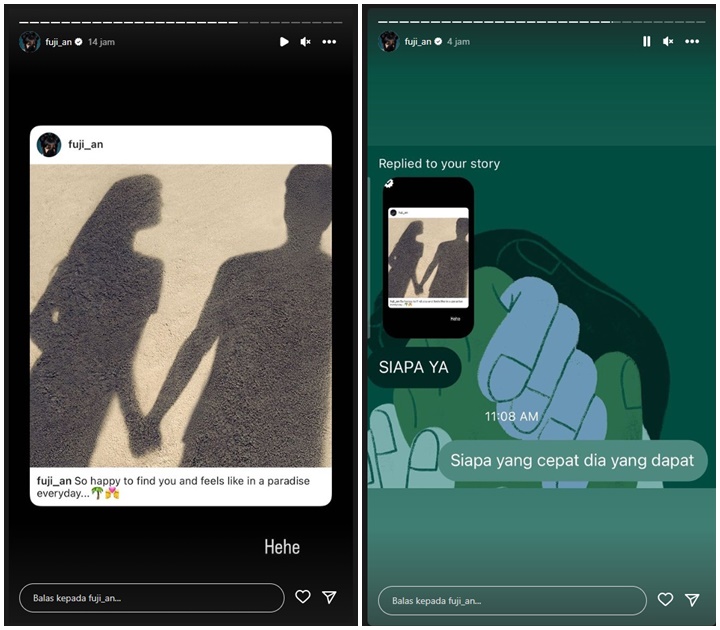 Jawaban Fuji An Ditanya Sosok Pria Misterius yang Gandeng Tangannya
