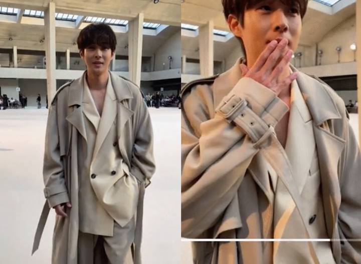 Choi Woo Shik Ketularan Kelakuan Gemas V BTS Saat Hadiri Event AMI Paris