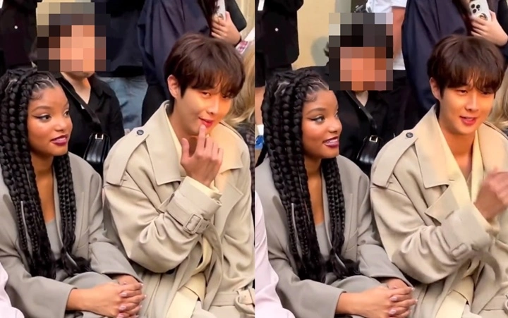 Choi Woo Shik Ngobrol Akrab dengan Halle Bailey \'The Little Mermaid\' di Paris