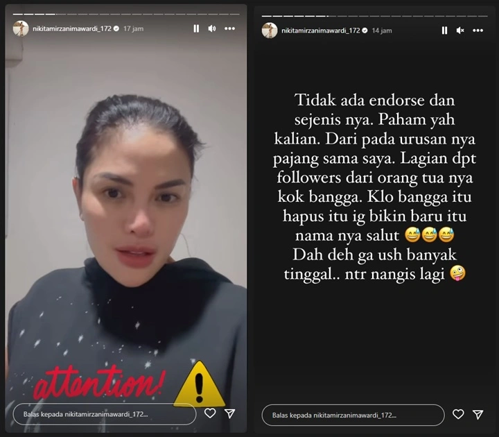 Nikita Mirzani Wanti-wanti Lagi Larang Sang Putri Dapat Endorse, Beri Usulan Tak Terduga