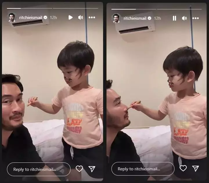 Main Bareng Anak, Jeje Govinda Suami Syahnaz Sadiqah Pasrah Wajah Tampannya Jadi Media Corat-coret