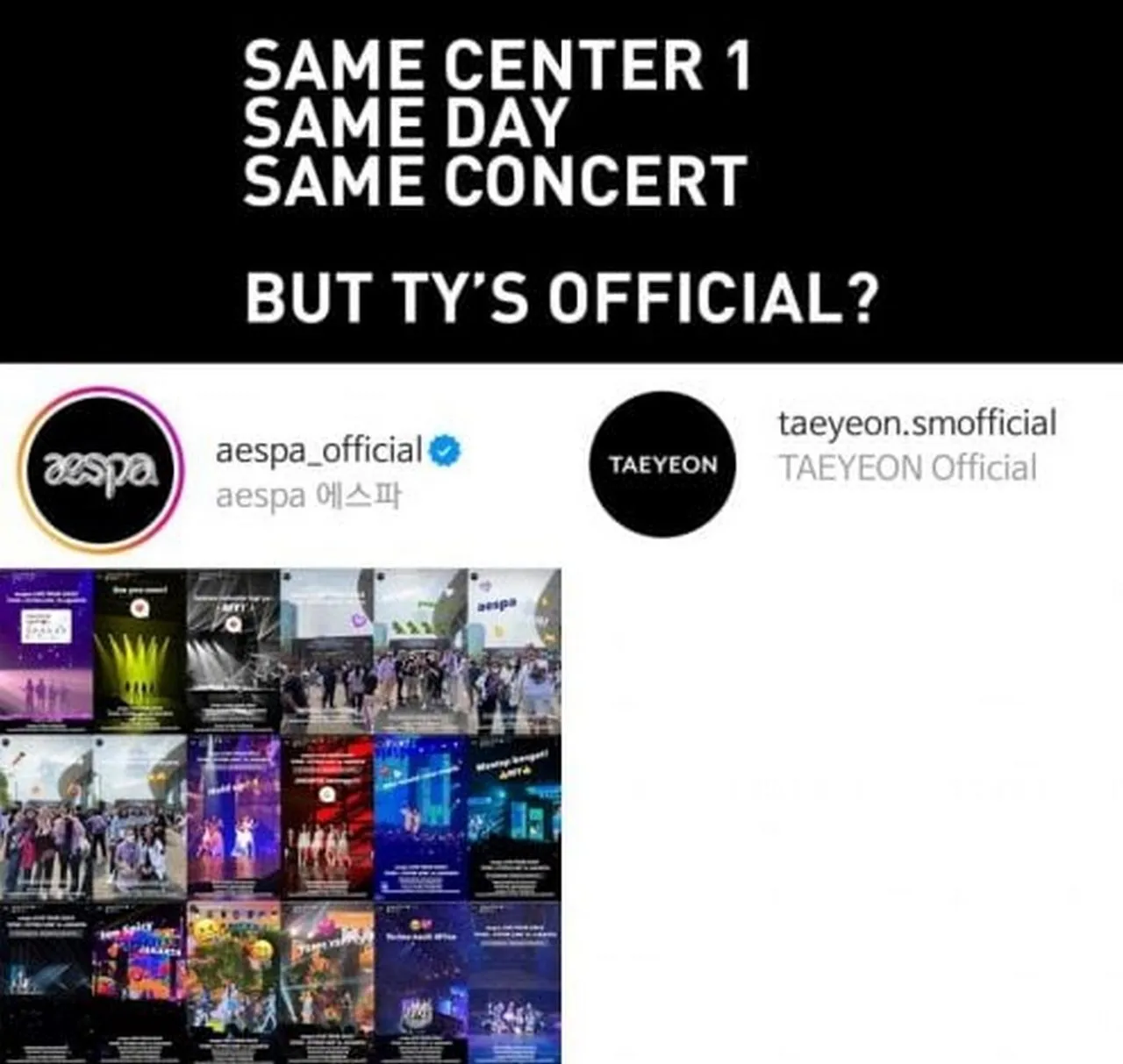 Konser Di Hari Yang Sama, Beda Promosi Untuk Taeyeon-Aespa Bikin SM Ent Banjir Kritik