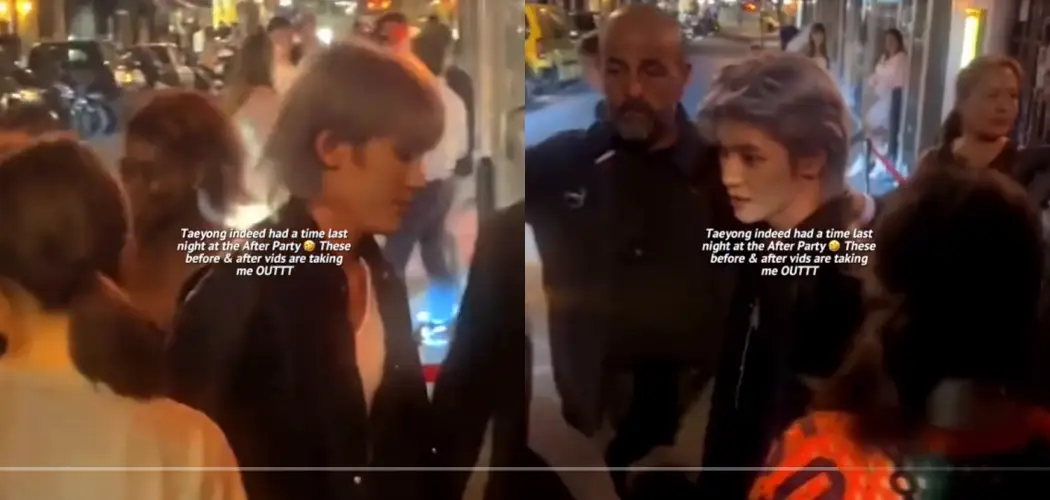 Taeyong NCT di after-party Paris Fashion Week LOEWE