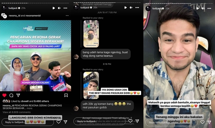 Minta Dukungan Fans, Fadil Jaidi Sukses Bikin Akun Brand Ternama Mendadak Eror