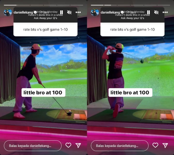 Skill Golf V BTS Di-Spill Atlet Profesional, Panggilan Sayang Curi Fokus