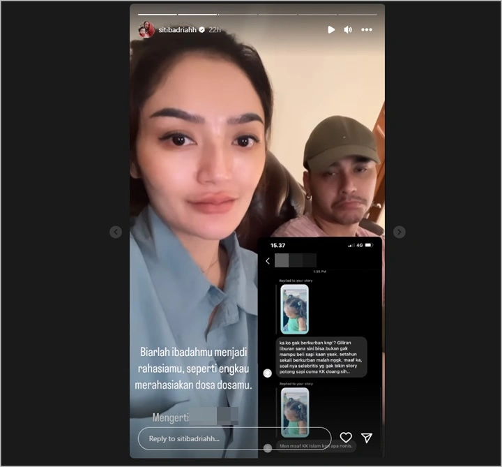 Siti Badriah Tegaskan Soal Agamanya usai Disindir Tak Posting Hewan Kurban Seperti Artis Lain