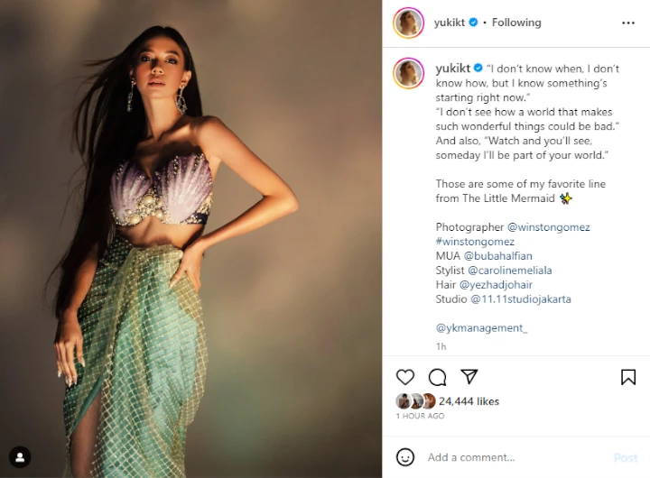 Yuki Kato Dipuji Cantik Gak Ada Obat Saat Cosplay Jadi Mermaid