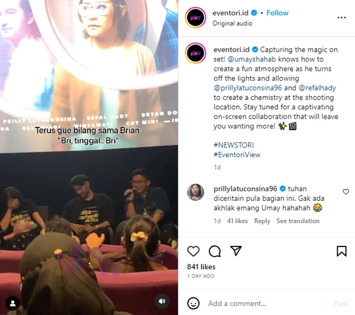 Prilly Latuconsina dan Refal Hady Salting Usai Ditinggal Berdua dalam Ruangan
