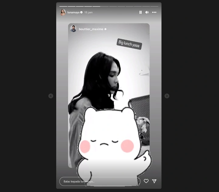 Reaksi Gemoy Luna Maya Usai Momen Makan Bareng Dibocorkan Maxime Bouttier