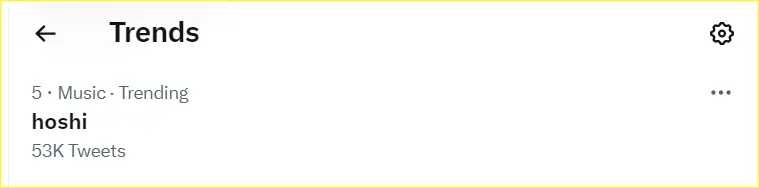 Hoshi SEVENTEEN trending topic di Twitter