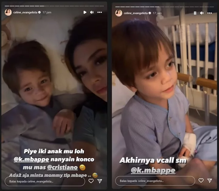 Celine Evangelista Bingung dengan Permintaan Random Sang Putra yang Sedang Dirawat di RS