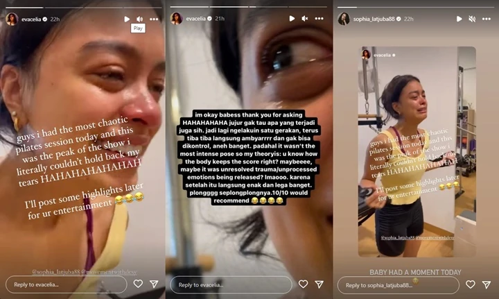 Eva Celia Bikin Sophia Latjuba Ngakak Gegara Nangis-nangis Saat Diajak Pilates