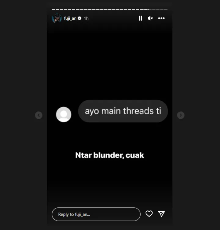Artis Lain Ramai-Ramai Main Aplikasi Threads, Fuji An Malah Takut Blunder