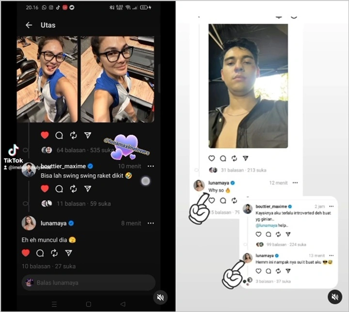 Luna Maya dan Maxime Bouttier Saling Goda di Threads, Obrolan Berbau Dewasa Bikin Ngakak