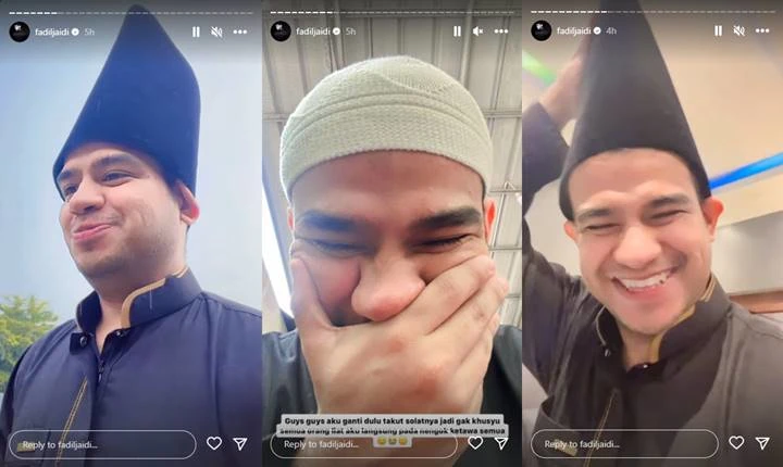 Fadil Jaidi Malu Diketawain Banyak Orang Usai Pakai Peci Tinggi Saat Salat Jumat Fadil Jaidi Malu Diketawain Banyak Orang Usai Pakai Peci Tinggi Saat Salat Jumat