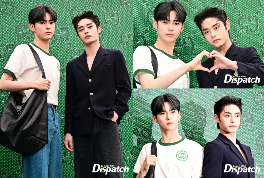 Dispatch menyoroti mengenai penampilan Sung Han Bin dan Kim Ji Woong ZEROBASEONE di event Gucci