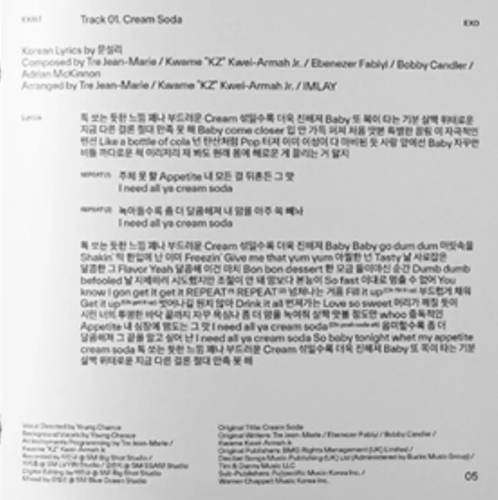 Lirik Title Track Comeback EXO \'Cream Soda\' Bikin Syok karena Dianggap Eksplisit dan Ambigu