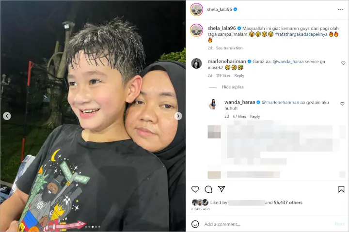 Dijuluki Little Jaehyun, Muka Keringetan Rafathar Usai Main Tenis Dipuji Berdamage