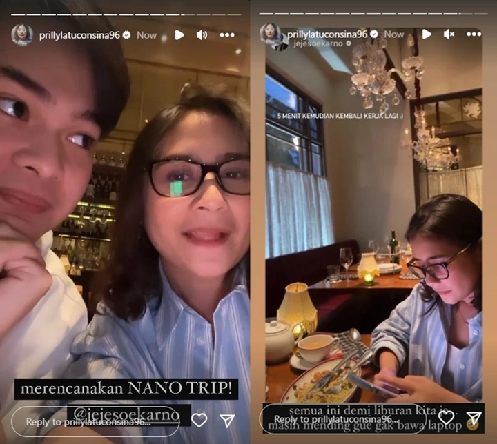 Dinner Bareng Cowok, Prilly Latuconsina Diprotes Gegara Masih Sempat-sempatnya Kerja