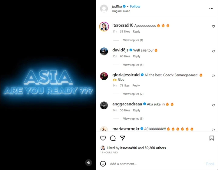 Judika Ngode Tur Asia Usai Bikin Geger Soal Postingan Misterius