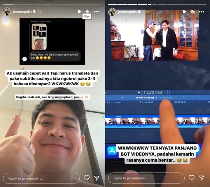 Jerome Polin Debut di IG Taeyong NCT, Momen Ngobrol Pakai 4 Bahasa Ditunggu-tunggu