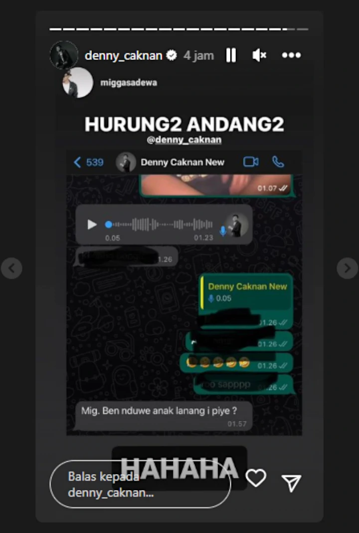 Baru Nikahi Bella Bonita, Denny Caknan Terciduk Tanya Cara Punya Anak Cowok
