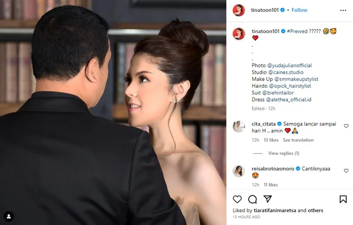 Tina Toon Diduga Foto Prewed Bareng Calon Suami, Penampilan Bak Princess Dipuji