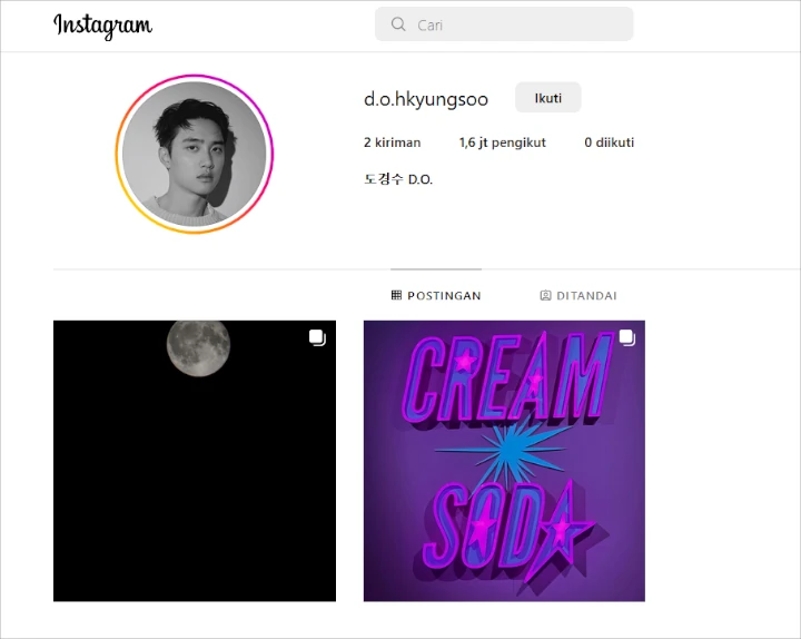D.O. EXO Raih 2 Juta Followers Instagram dalam 24 Jam, Warga 62 Paling