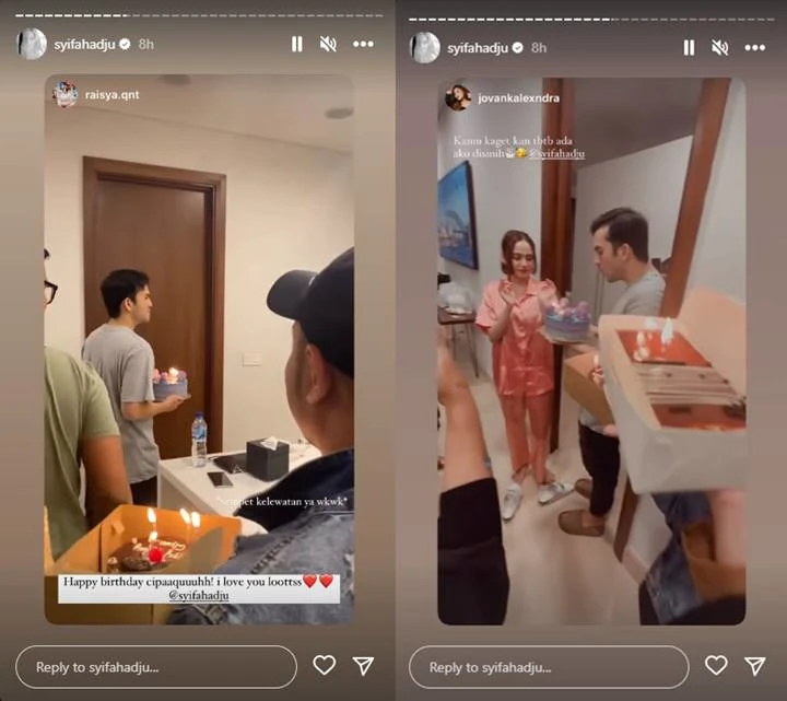 Momen Kocak Rizky Nazar Beri Kejutan Ultah Untuk Syifa Hadju