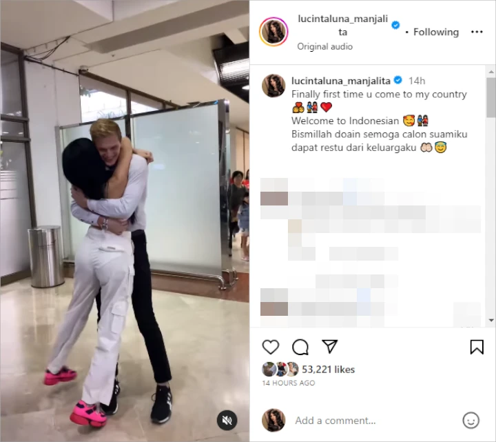 Lucinta Luna Girang Calon Suami Bule Sampai di Indonesia, Singgung Restu Keluarga