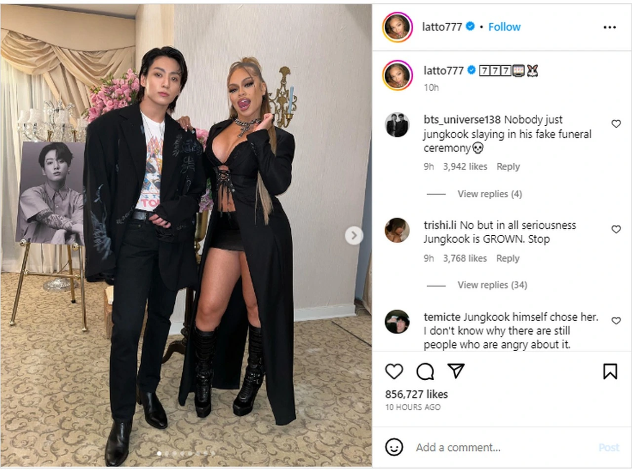 Promosikan \'Seven\' Sambil Tampil Seksi Pose Bareng Jungkook, Rapper Latto Sukses Bikin Heboh