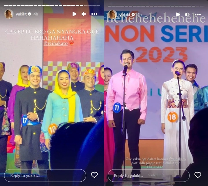 Yuki Kato Syok Adiknya Ikut Kontes Abang None, Teriakan Kencang Curi Atensi MC