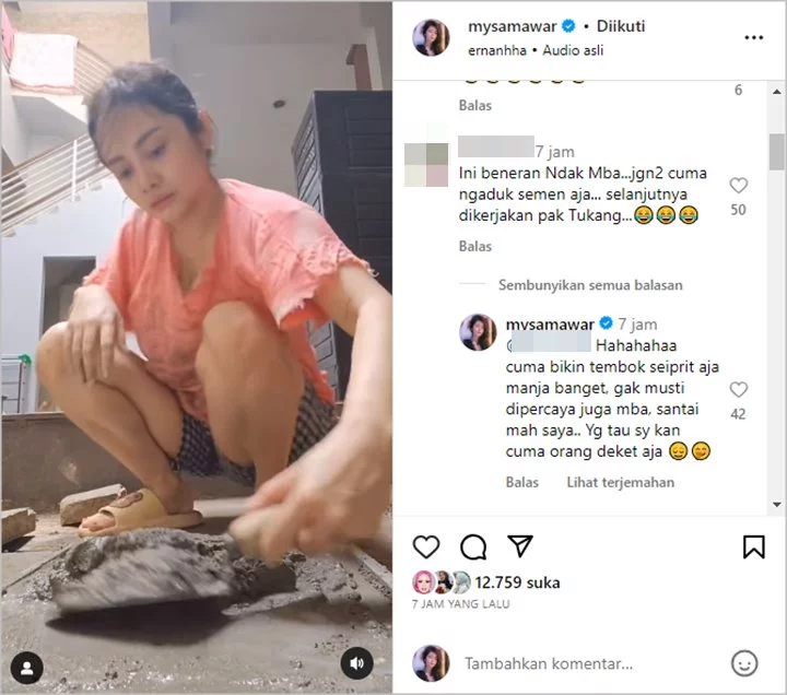 Jadi Wanita Independen, Mawar AFI Balas Telak Usai Aksi Ngaduk Semen Dituding Cuma Pencitraan