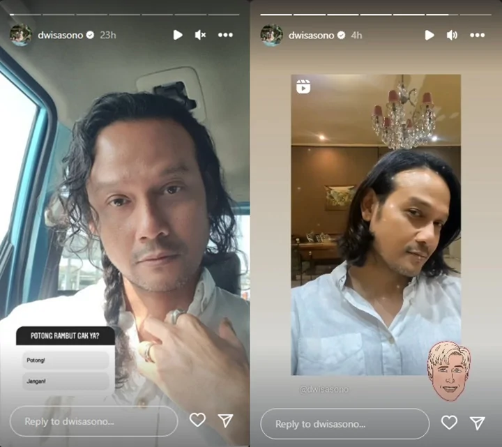 Potong Rambut Gondrongnya, Dwi Sasono Manglingi Bak Boneka Ken