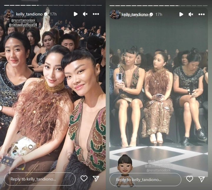 Penampilan Kontras Nikita Willy dan Renatta Moeloek di Event Fashion Jadi Sorotan