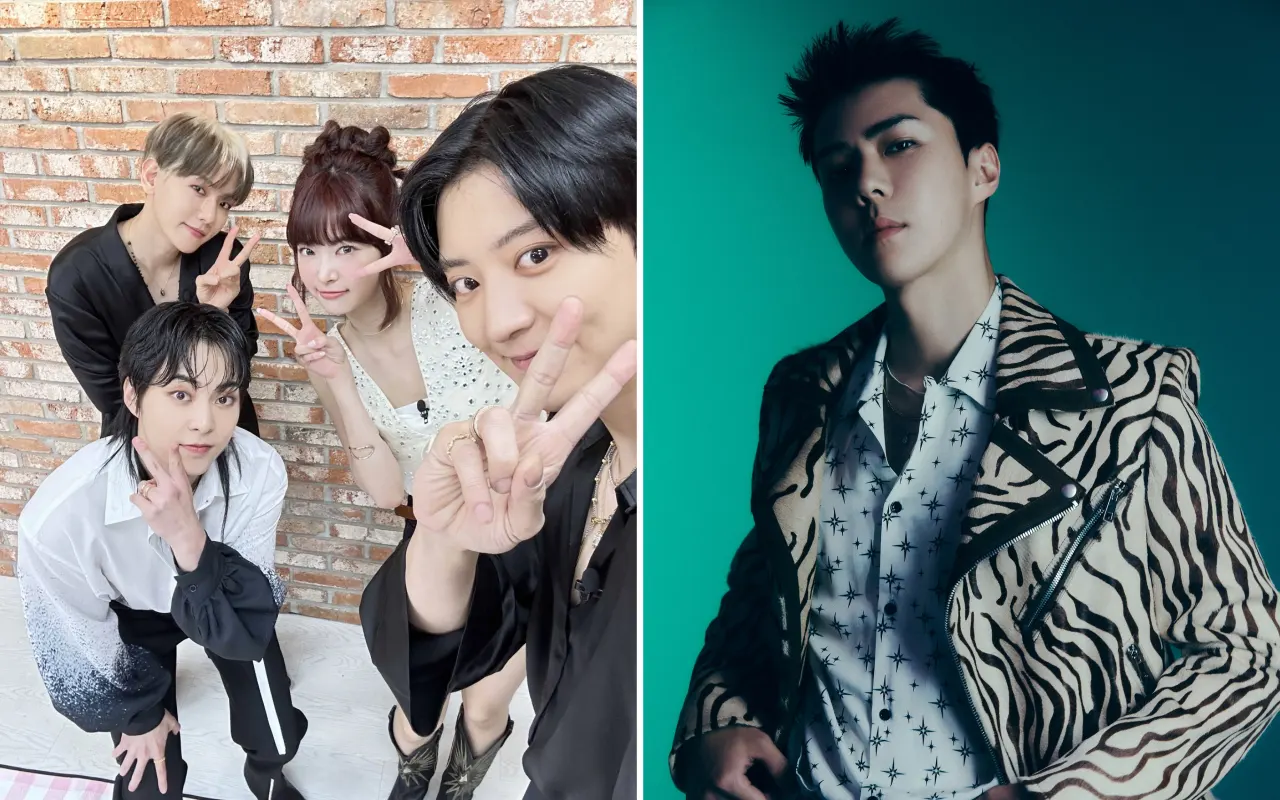 Xiumin & Baekhyun-Chanyeol EXO Gosipin Sehun Bareng Hong Eunchae LE SSERAFIM