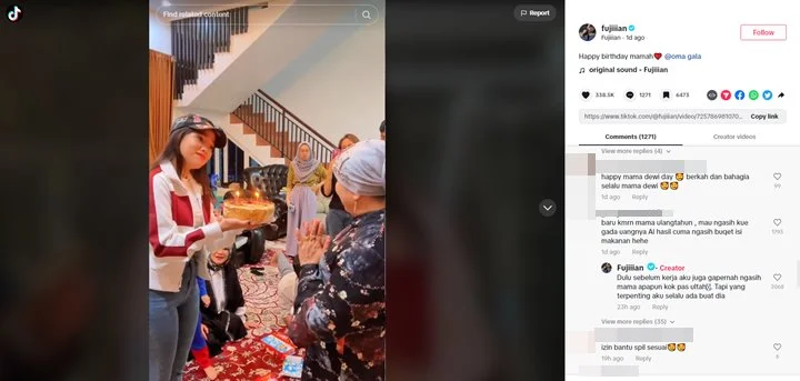 Fuji An Beri Kejutan Manis untuk Sang Ibu, Reaksi Kala Mendadak Dicurhati Sedih Fans Disorot