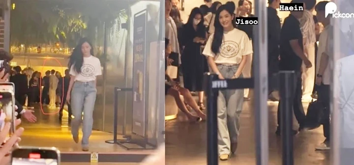 Jisoo BLACKPINK & Jung Hae In Tertangkap 1 Frame Saat Hadiri Premiere Film \'Smugglers\'